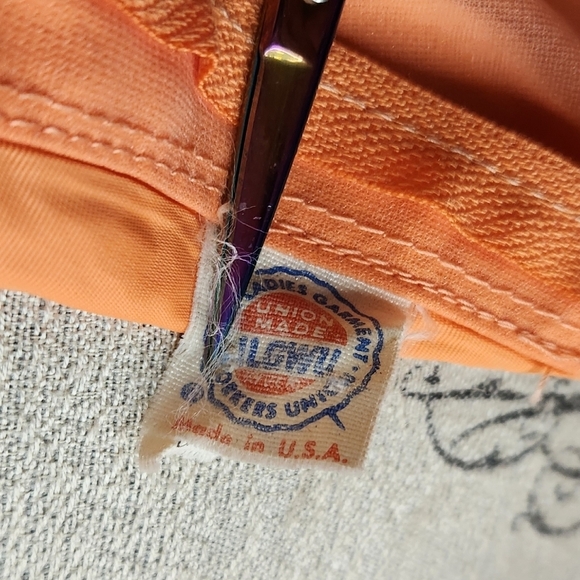 70s orange bridesmaids dress - Picture 13 of 15